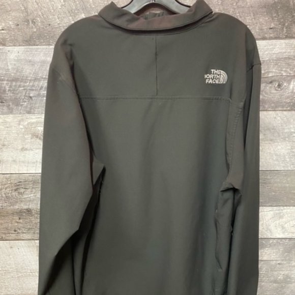 The NORTH FACE Mens Soft Shell Black Jacket - SZ:L - 1/4 Zipper - Picture 2 of 5